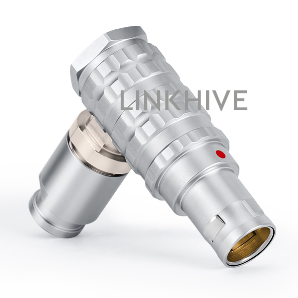 THG—90度彎角式插頭，定位銷(G)或定位銷(A--M和R)，電纜線夾和帶護套型尾帽